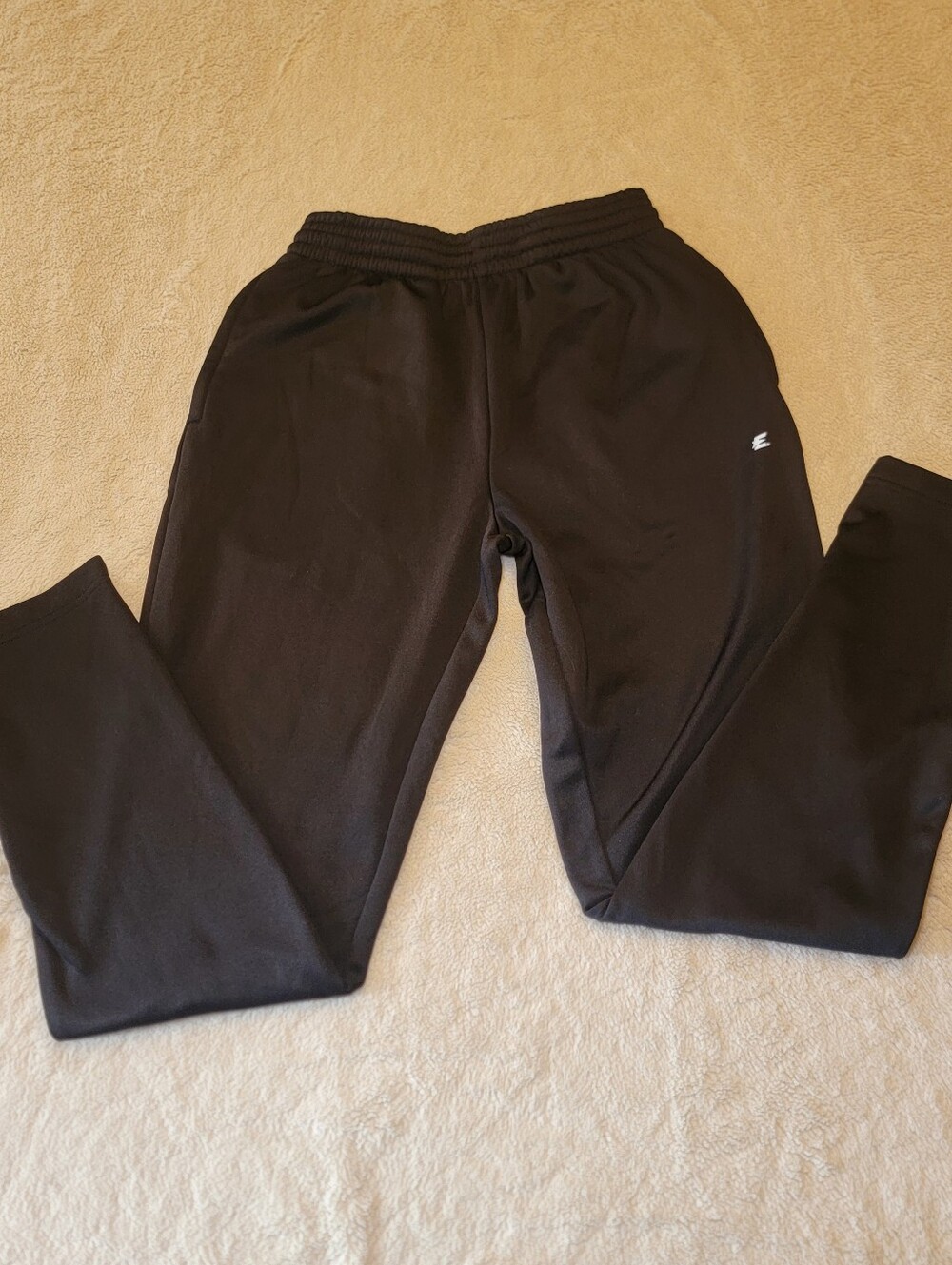 Eastbay Men's Track Pants Black Athletic Joggers Ankle Zippers Size Small